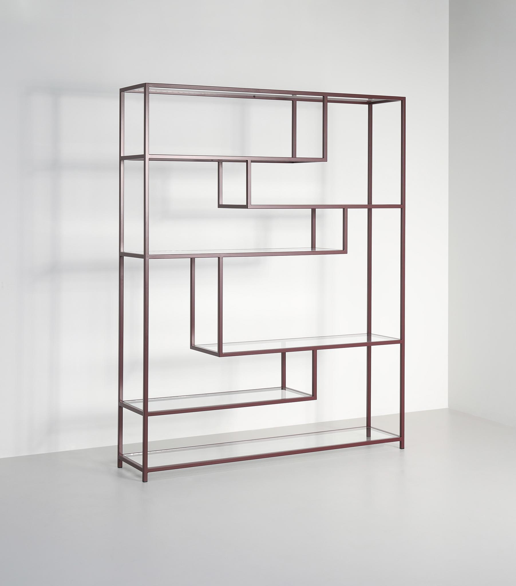 Melrose Shelf in Bridge Red