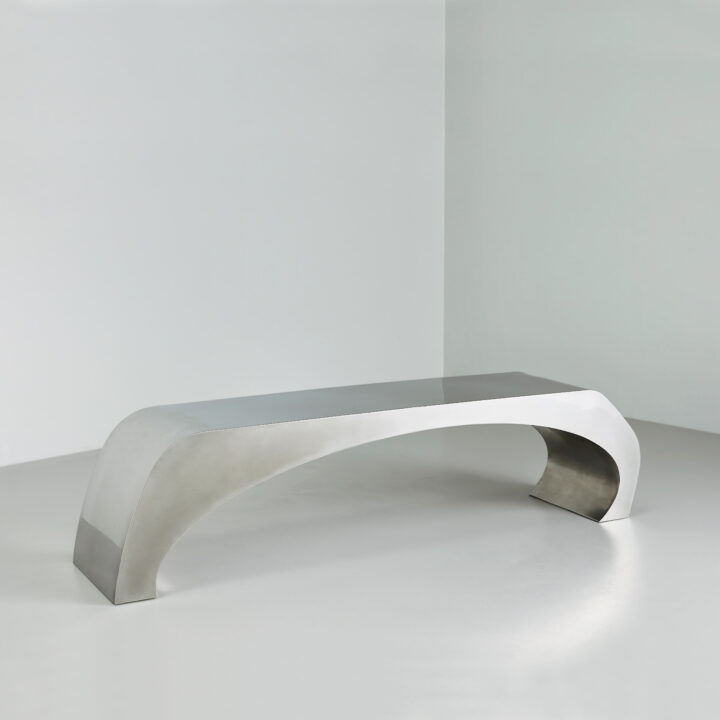 contemporary metal designer bench